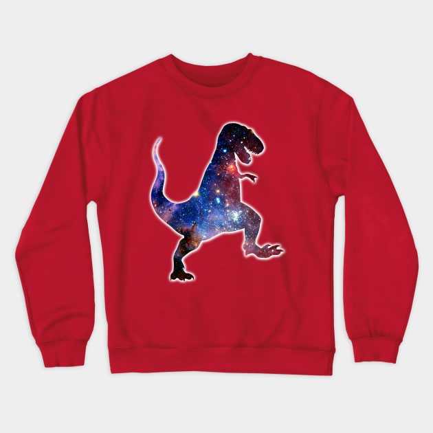 Space Tyrannosaurus Crewneck Sweatshirt by Shrenk